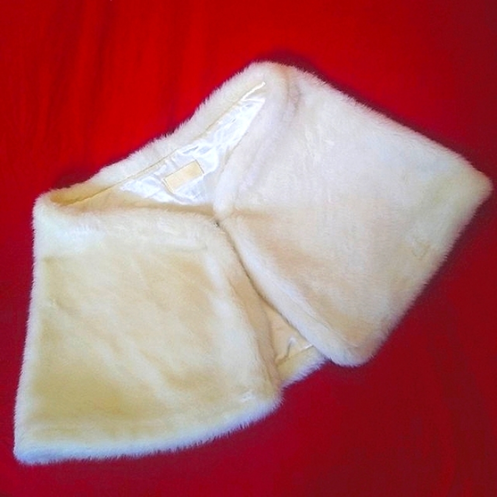 Faux fur shrug
